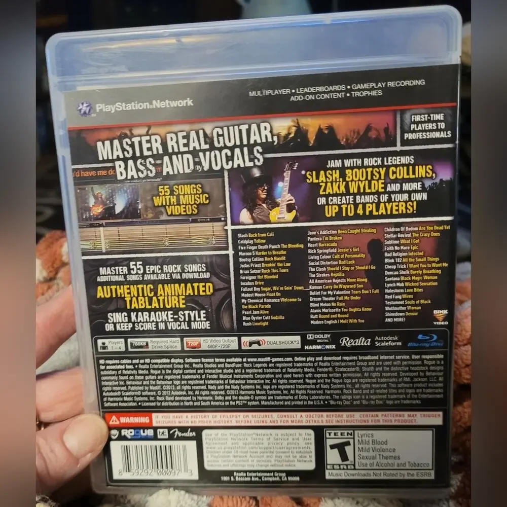 Sony Playstation 3 PS3 Bandfuse Rock Legends CIB Tested